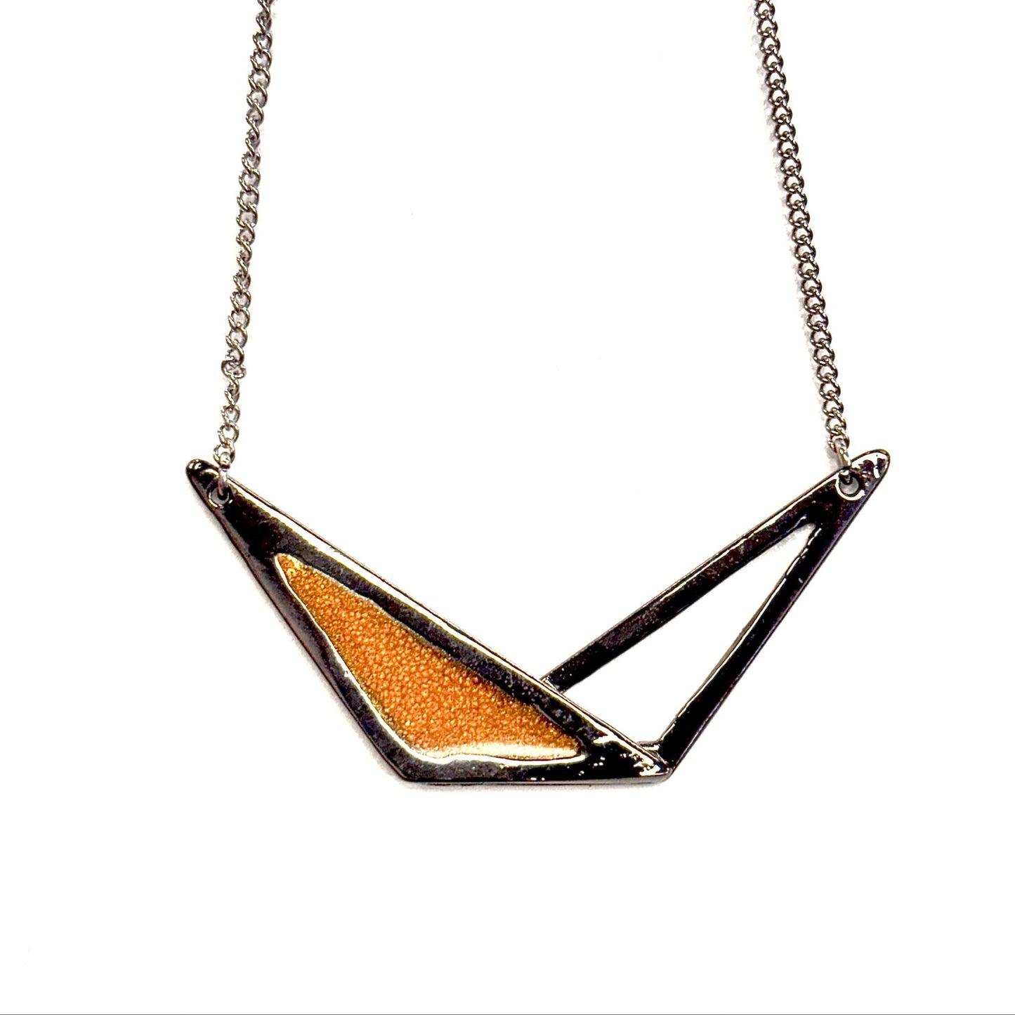 Collier Formes Géométriques Nickel Noir 2 - Rouge Bijoux - (plusieurs couleurs)