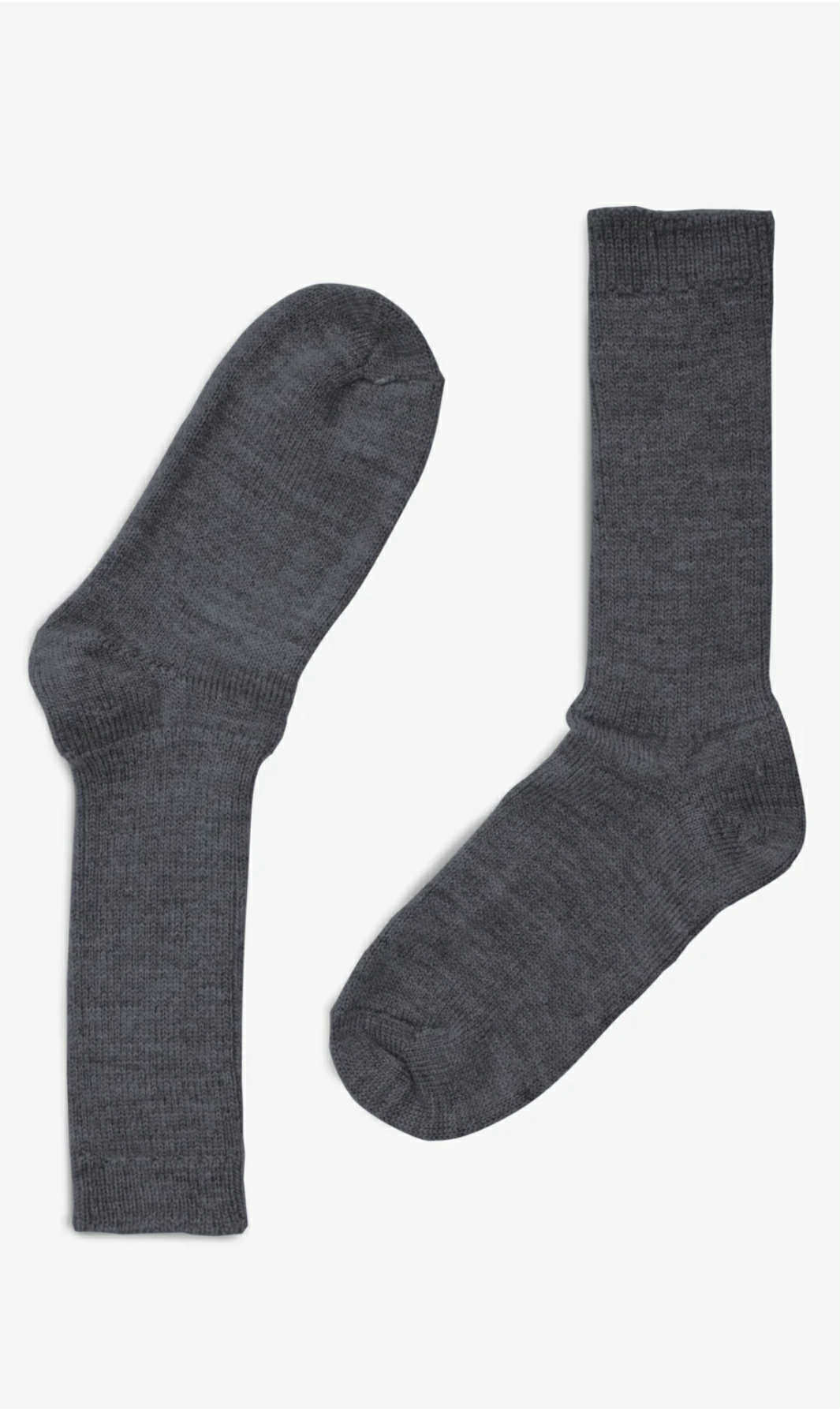 Grey Merino Stockings - Hosiery