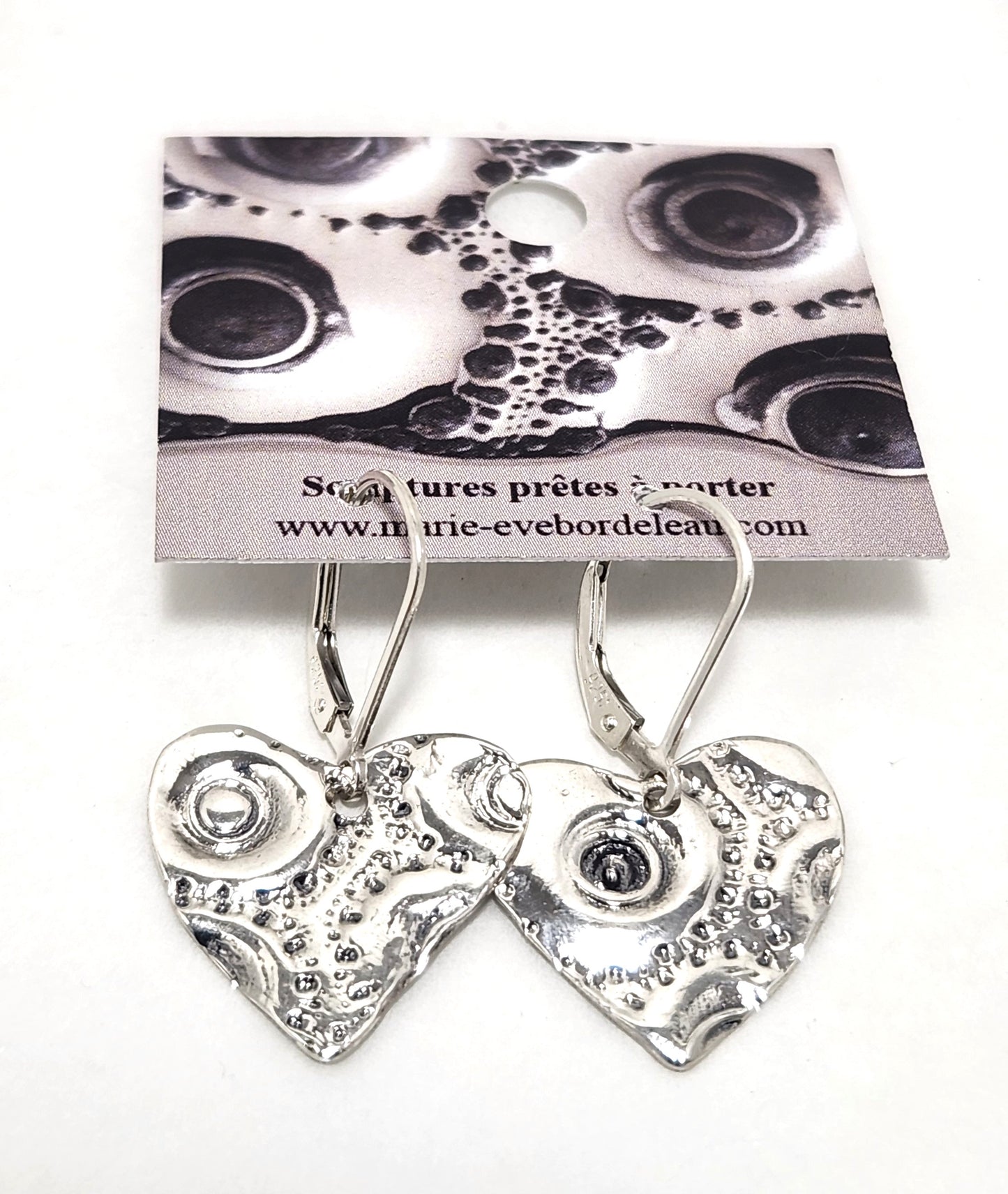 Boucles d'oreilles - Coeur - Marie-Ève Bordeleau