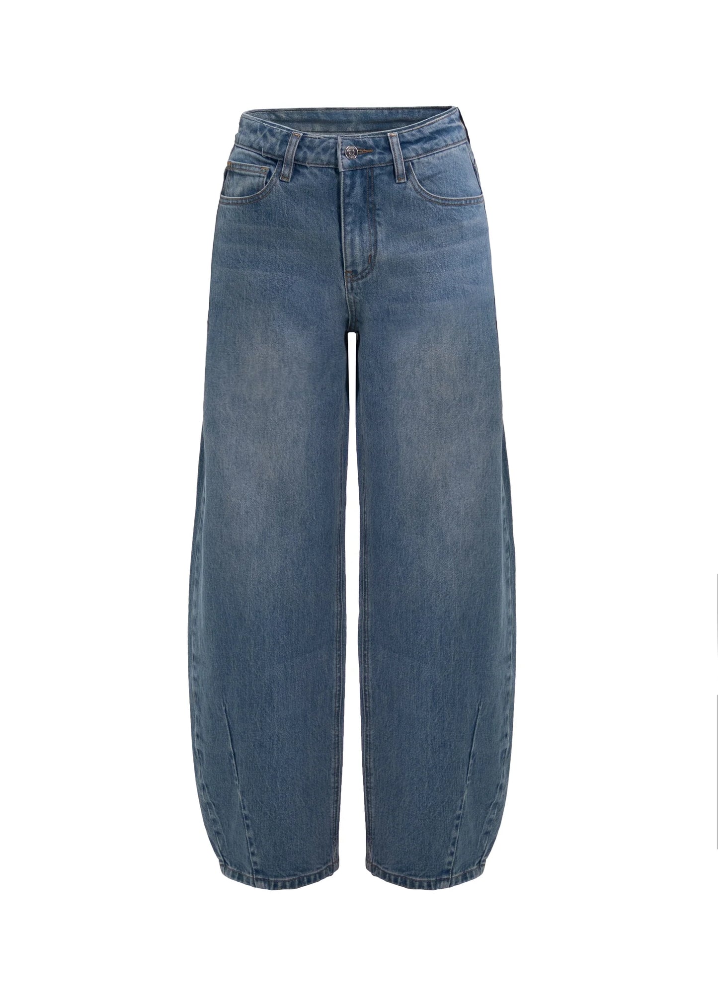 JEANS MALIA COUPE DÉCONTRACTÉE - - taille haute - Blue Stem - Entrejambe 28''