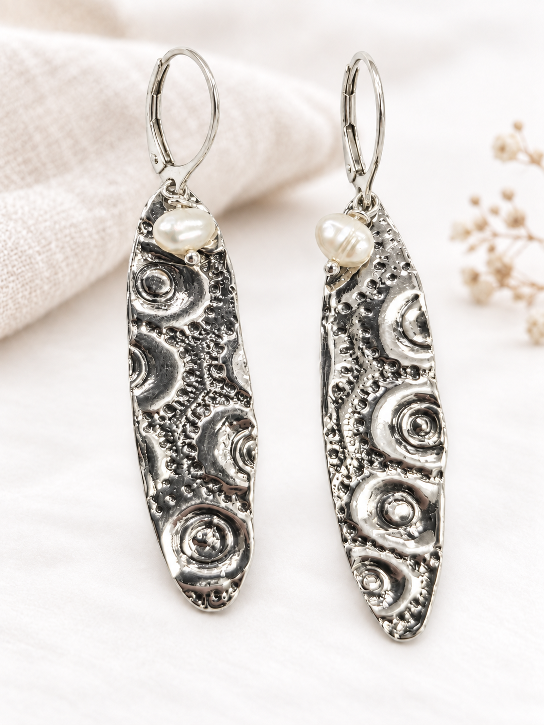 Boucles d'oreilles- MB12 - argent 9.25 - Marie-Êve Bordeleau