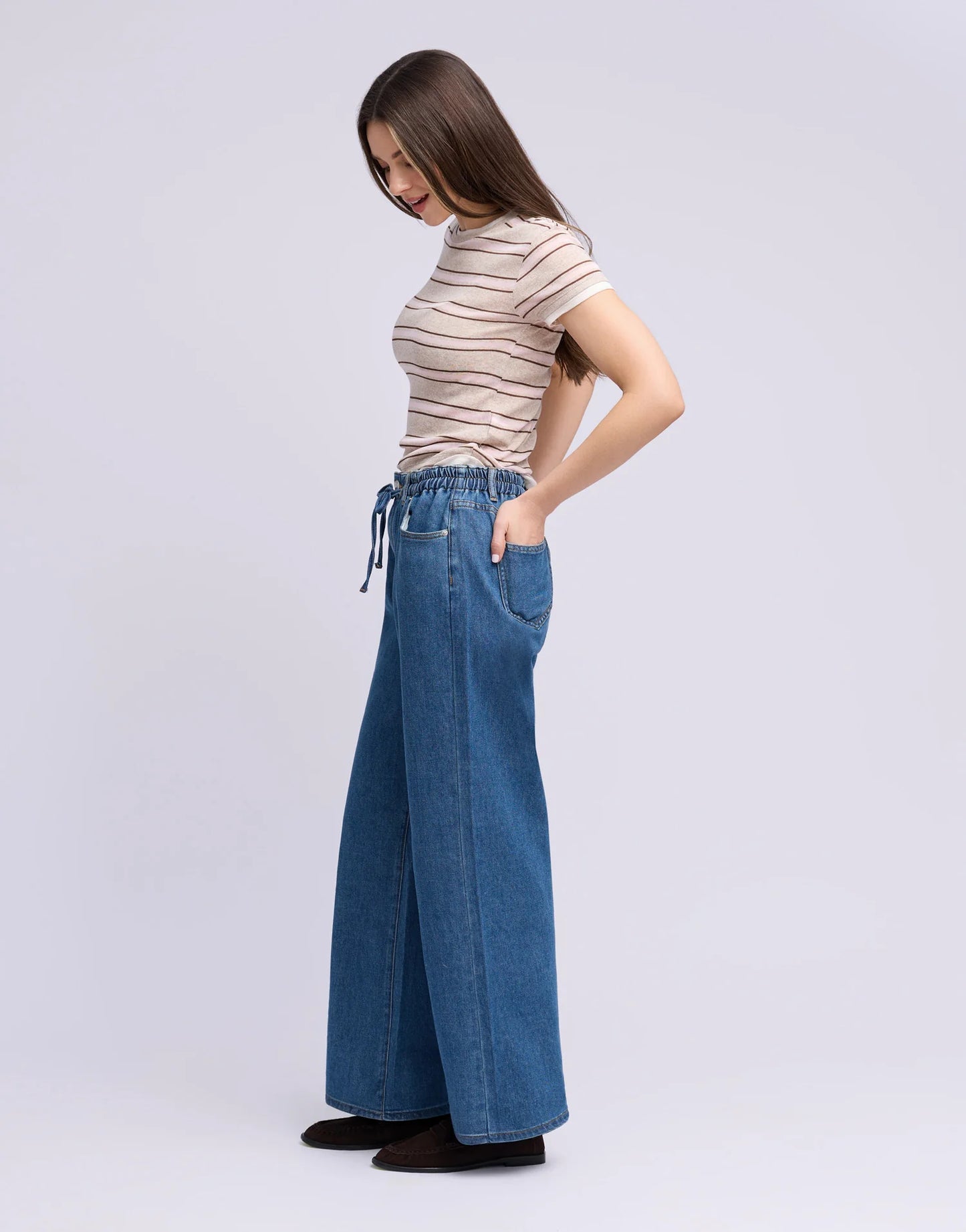 JEANS LILY COUPE TRÈS ÉVASÉE - SHANIA - 2965 - Taille haute - Entrejambe 30'' - Yoga Jeans