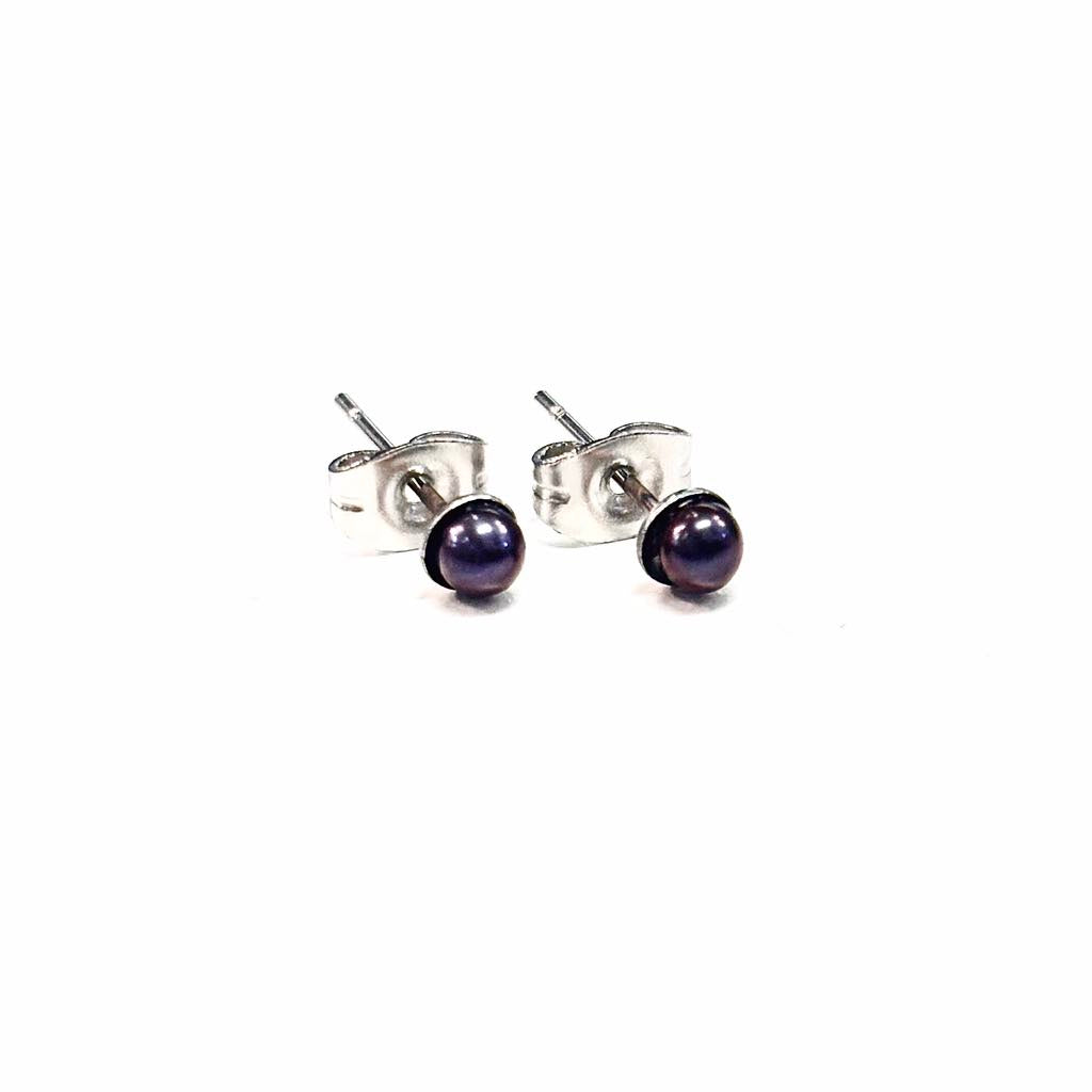Boucles d'oreilles Perle - 2mm - Rouge Bijoux