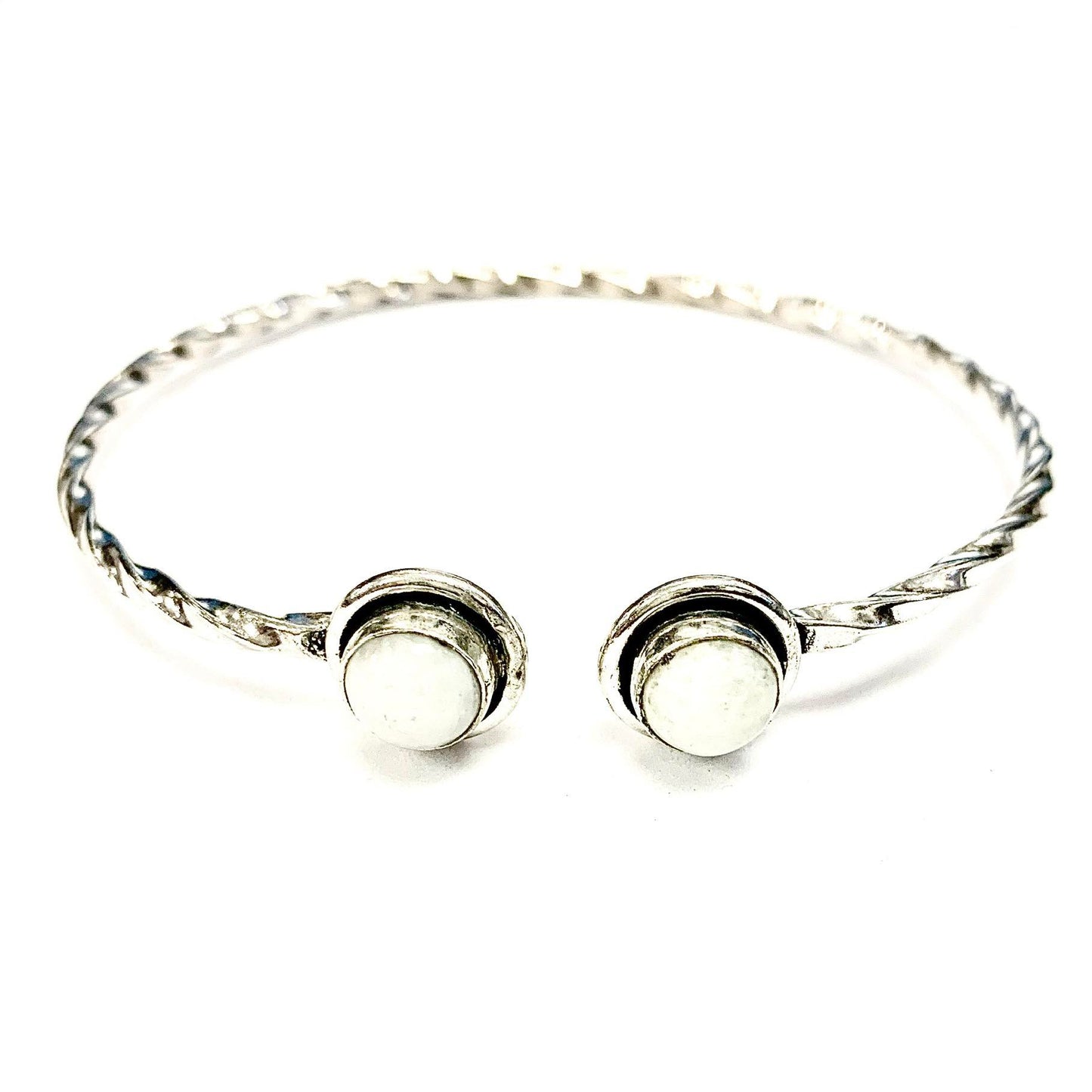 Bracelet with stones - Silver - ZNAC7 - Red Import