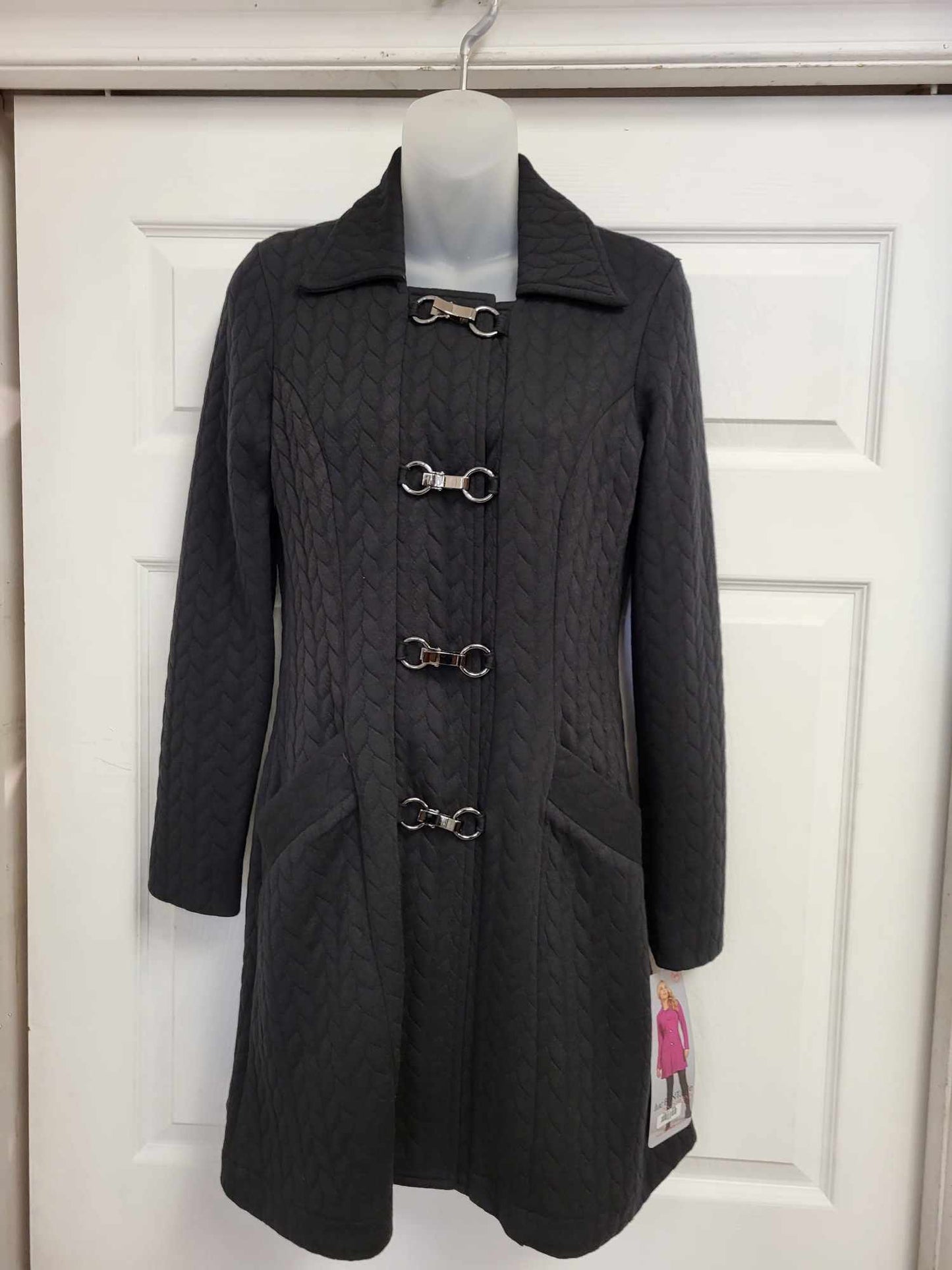 Manteau Darwin - Noir et Rose - Luc Fontaine