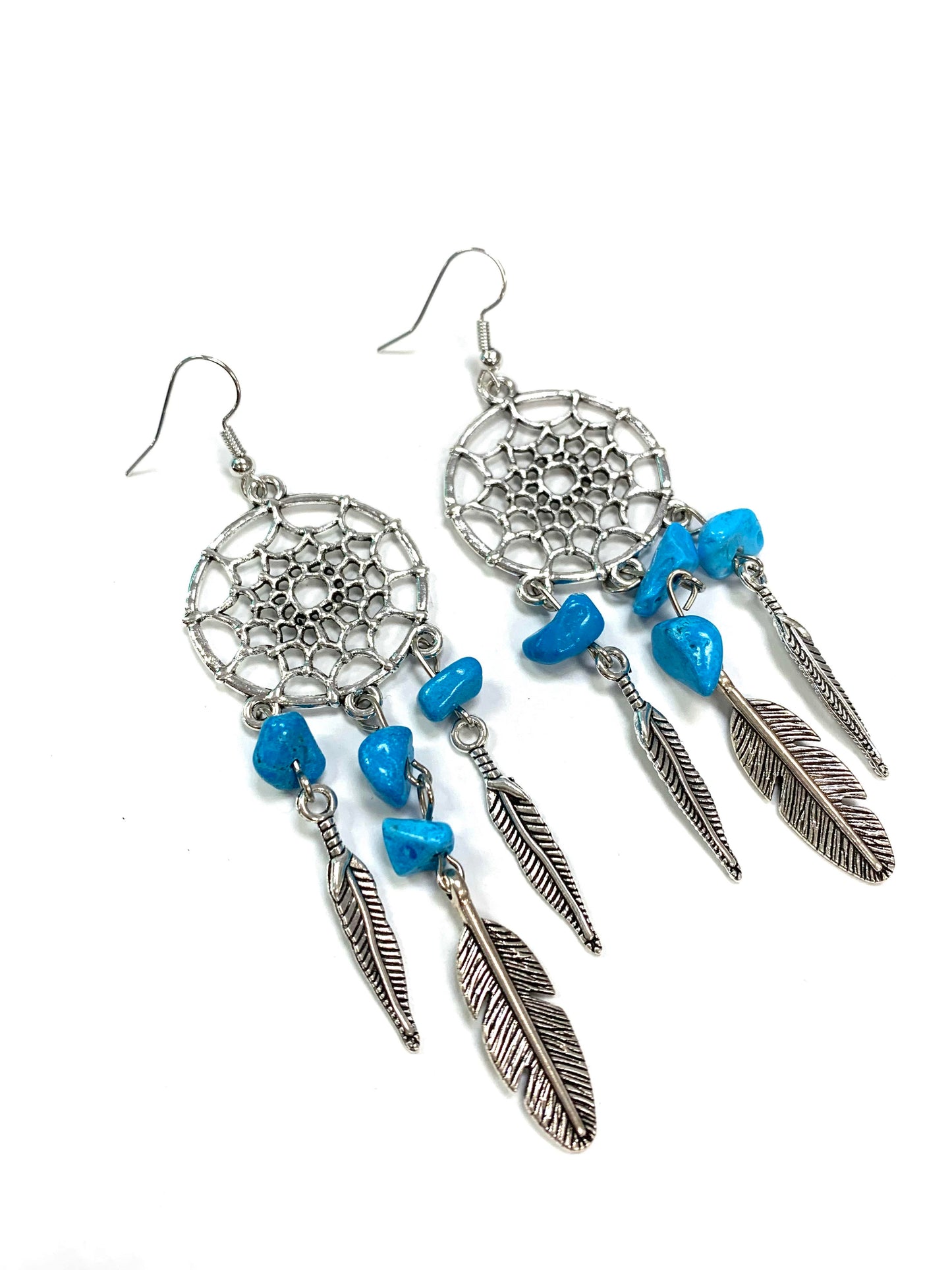 Capteur de rêve - Pierres bleues ciels - Gynette et Yvon