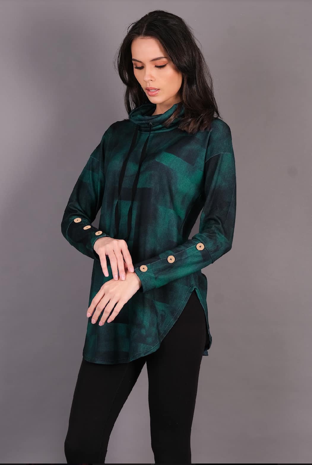 Naila Texture Tunic (note that the buttons are black)