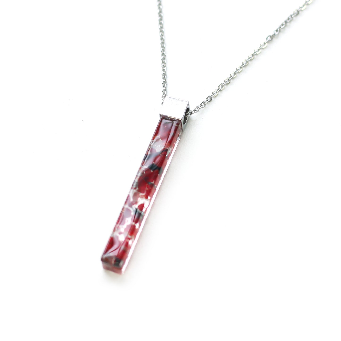 Simply Thin Necklace - Red - Créart