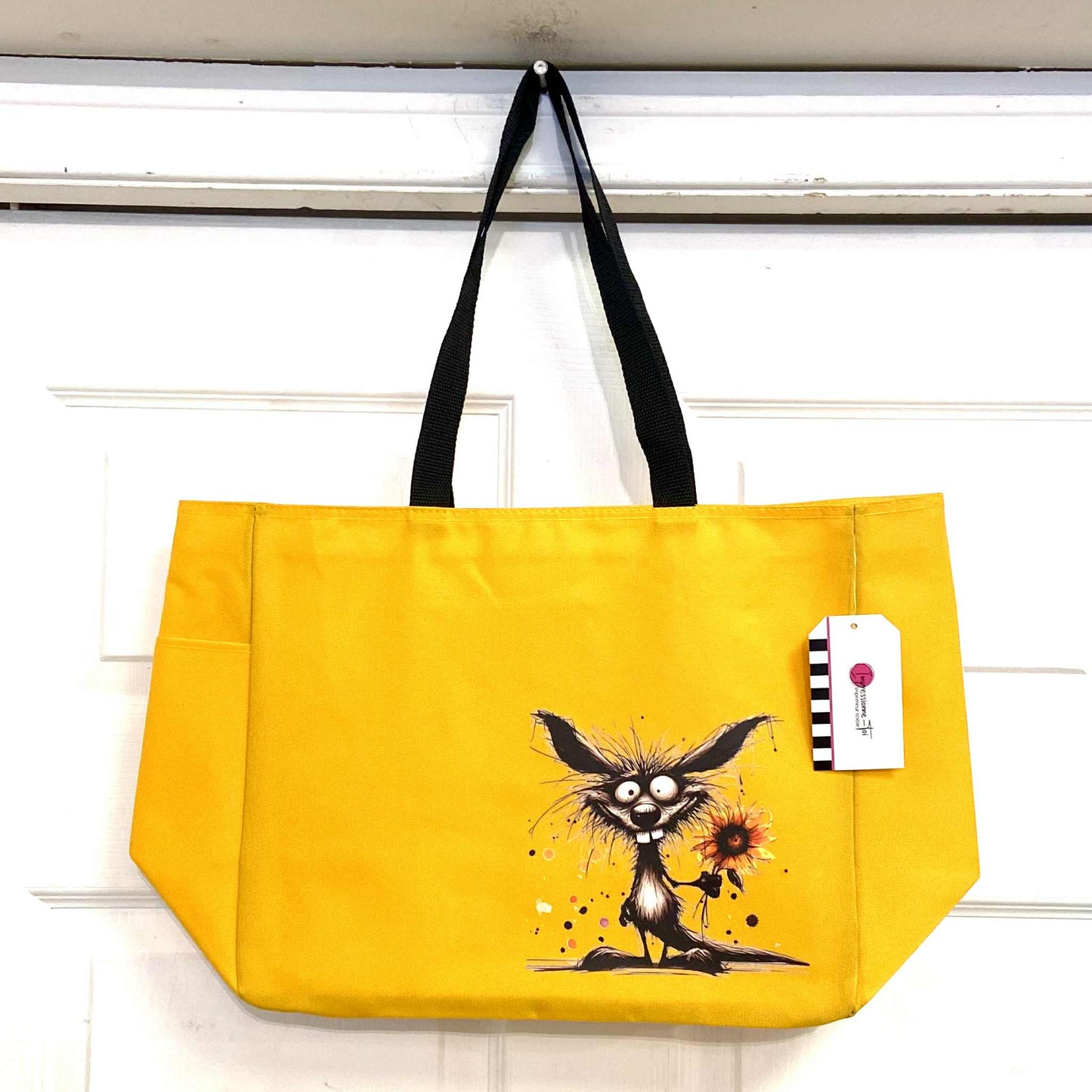 Sac Jaune- Chien - Impressione-Toi