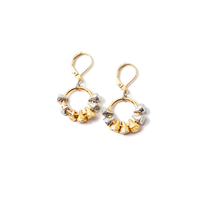 Earrings - Paulina - Silver & Gold - Anne-Marie Chagnon