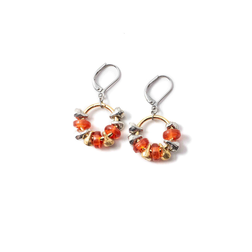 Earrings - Paulina - Flame - Anne-Marie Chagnon