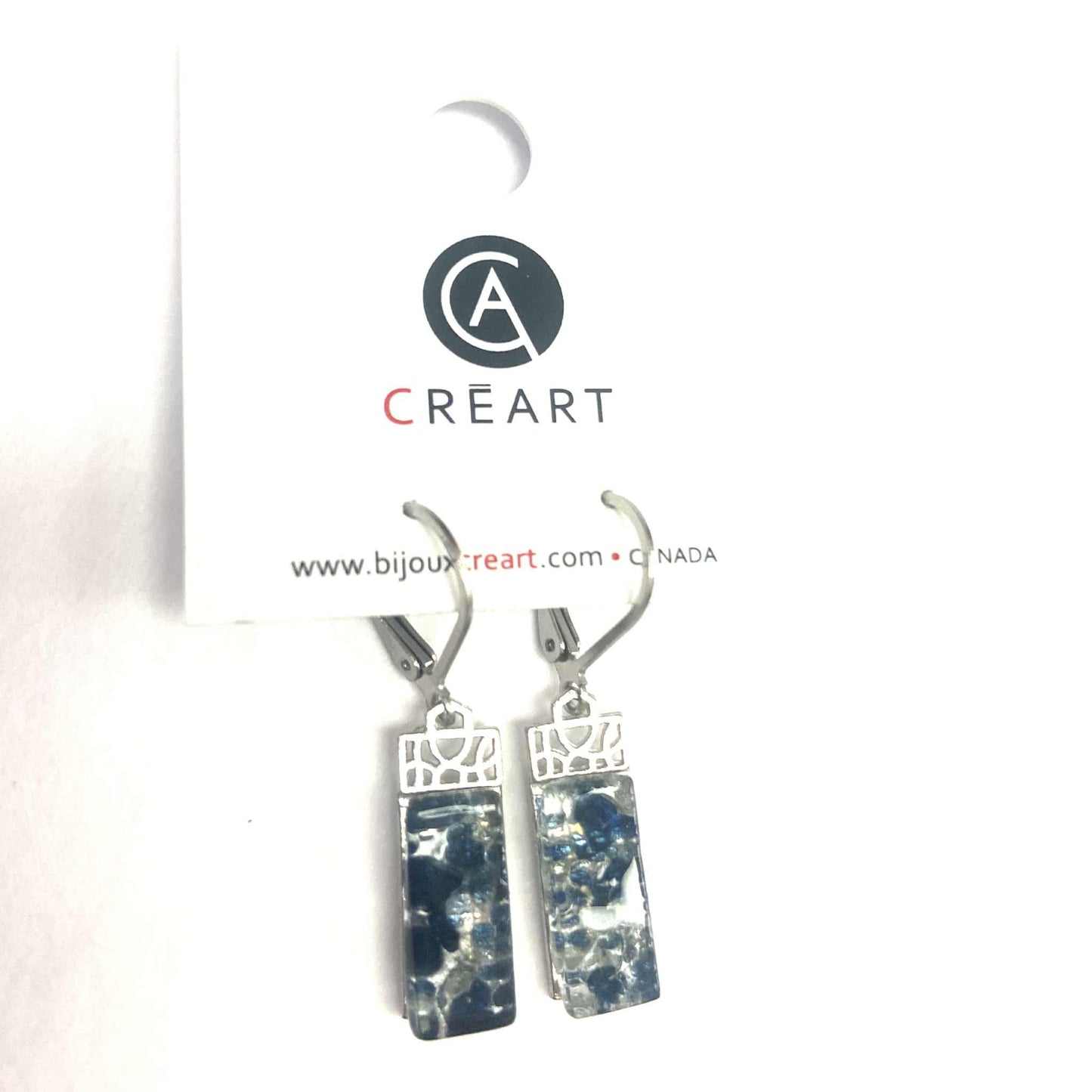 Simply suspended - Earrings - 2 colors available - Créart