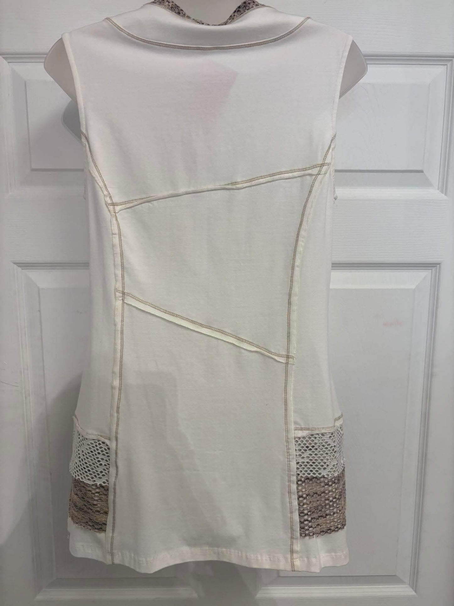 Veste blanche à gros bouton Dolcezza
