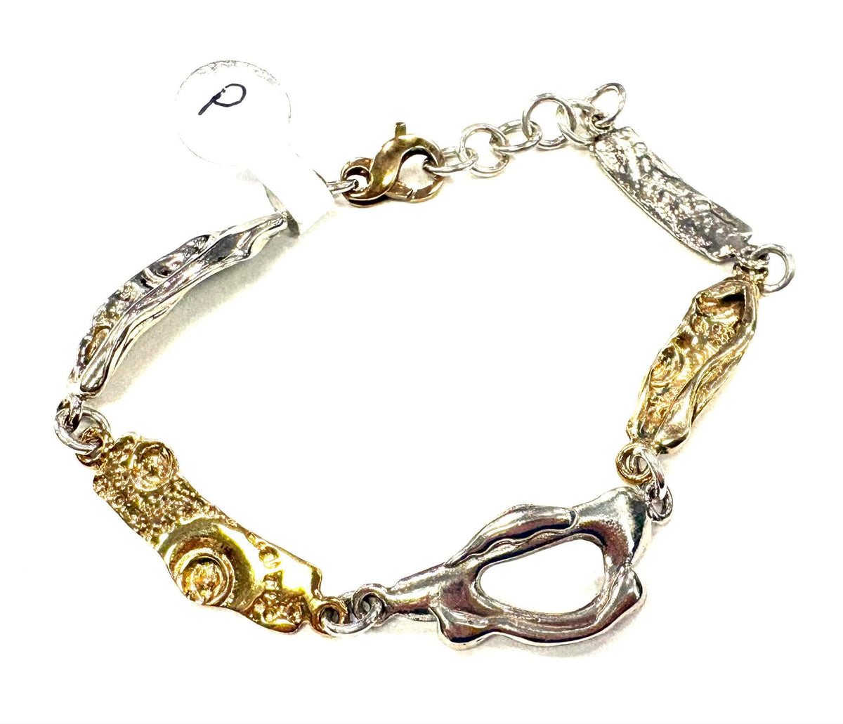 Bracelet empreinte d'oursin - argent et bronze - Marie-Êve Bordeleau