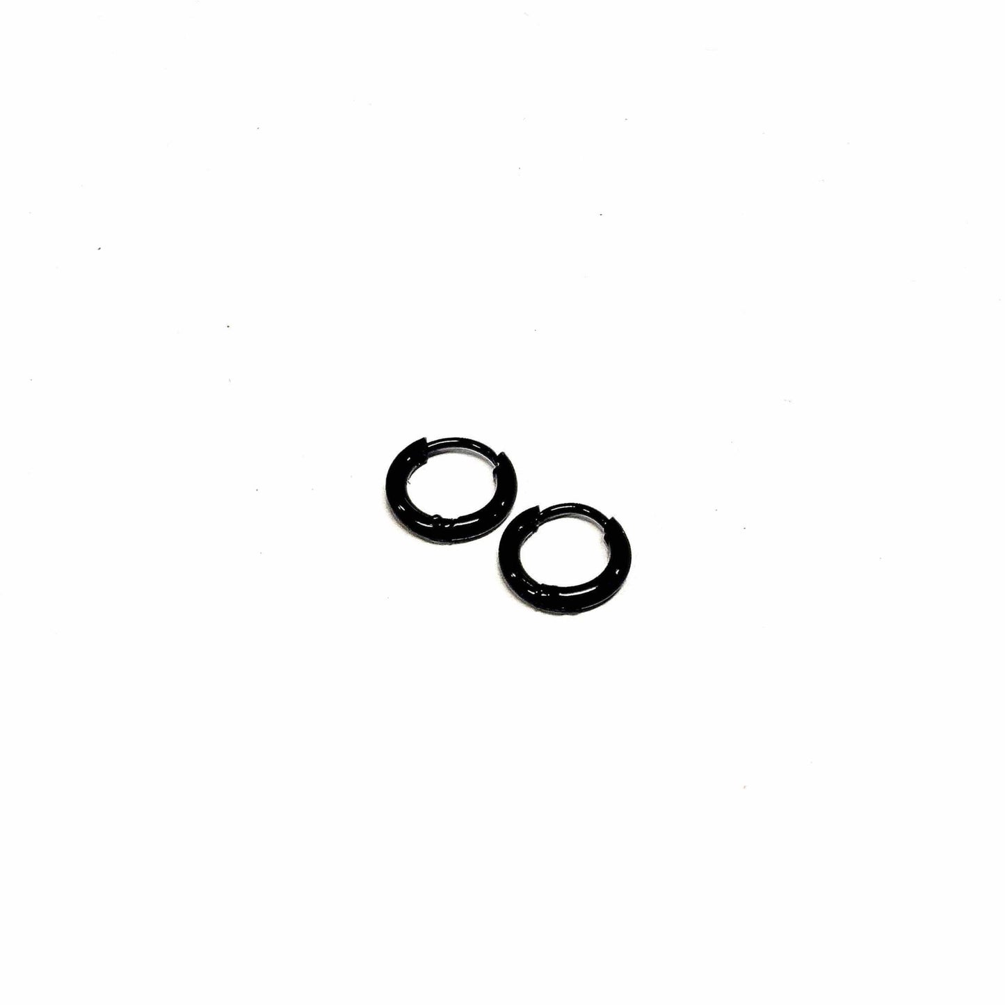 Boucles d'oreilles - Anneaux Ronds Petits - Rouge Inox