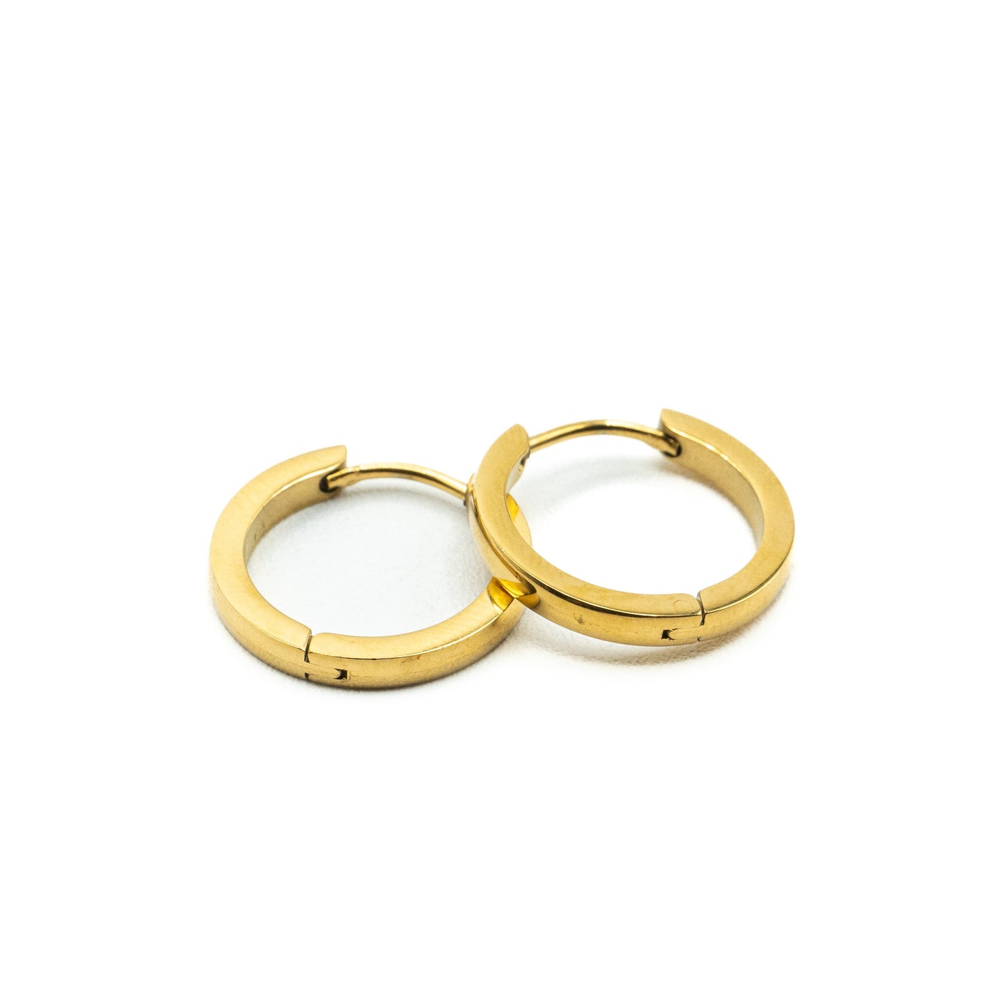 BO Anneau Or - Plat - 19mm - Rouge Inox