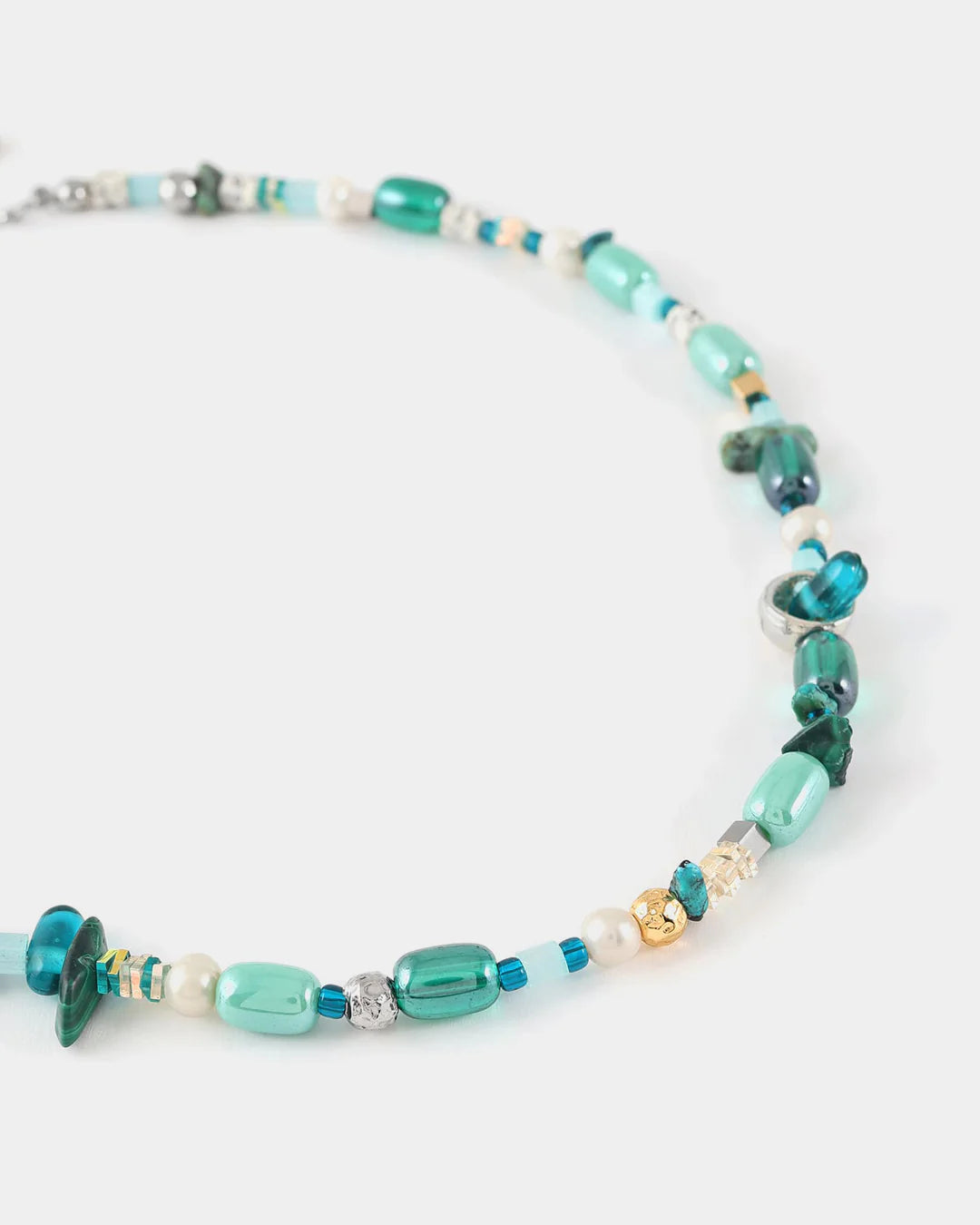 Collier Krio Deux tons - Couleur: Deux tons & Sarcelle - Anne-Marie Chagnon
