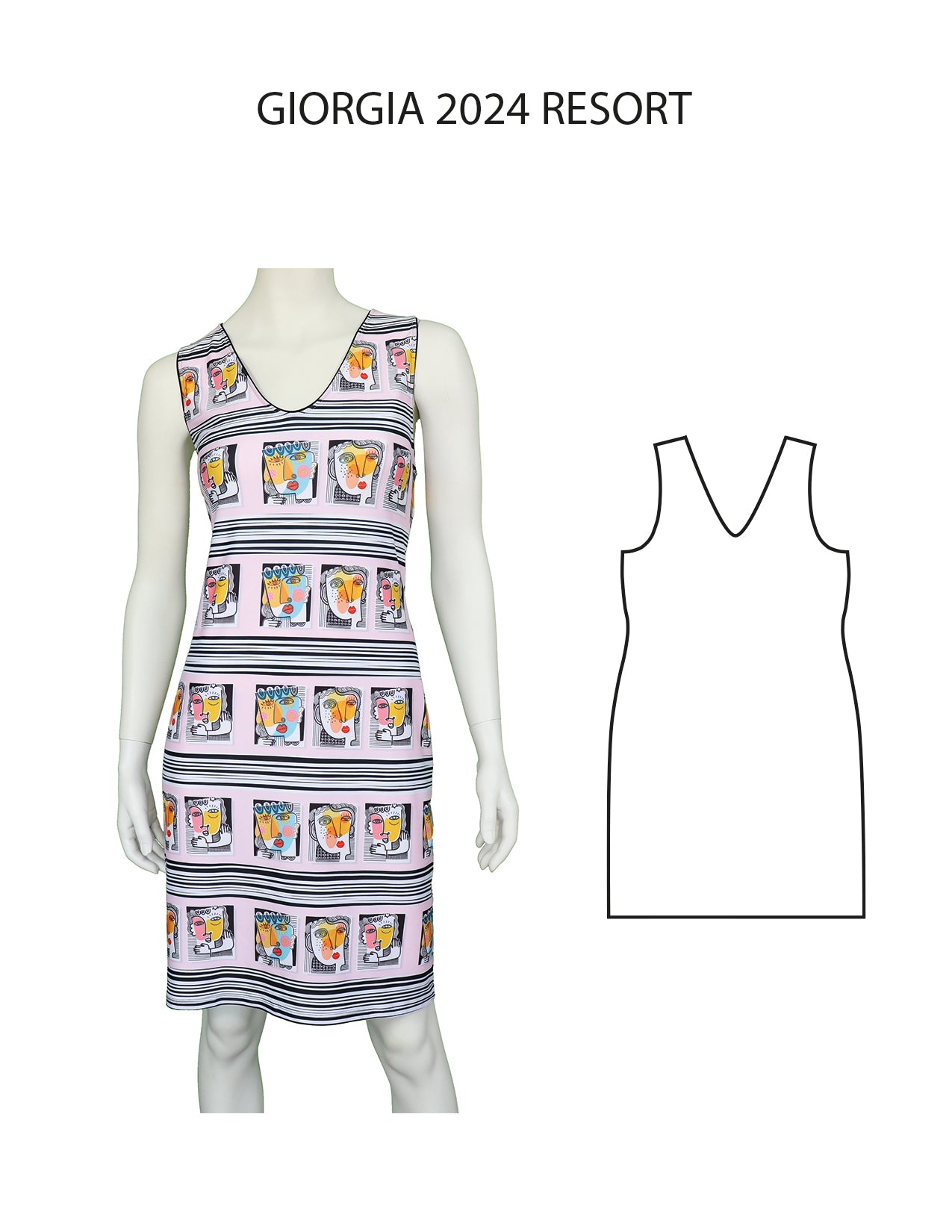 Robe Giorgia - ligne droite - Miss Versa