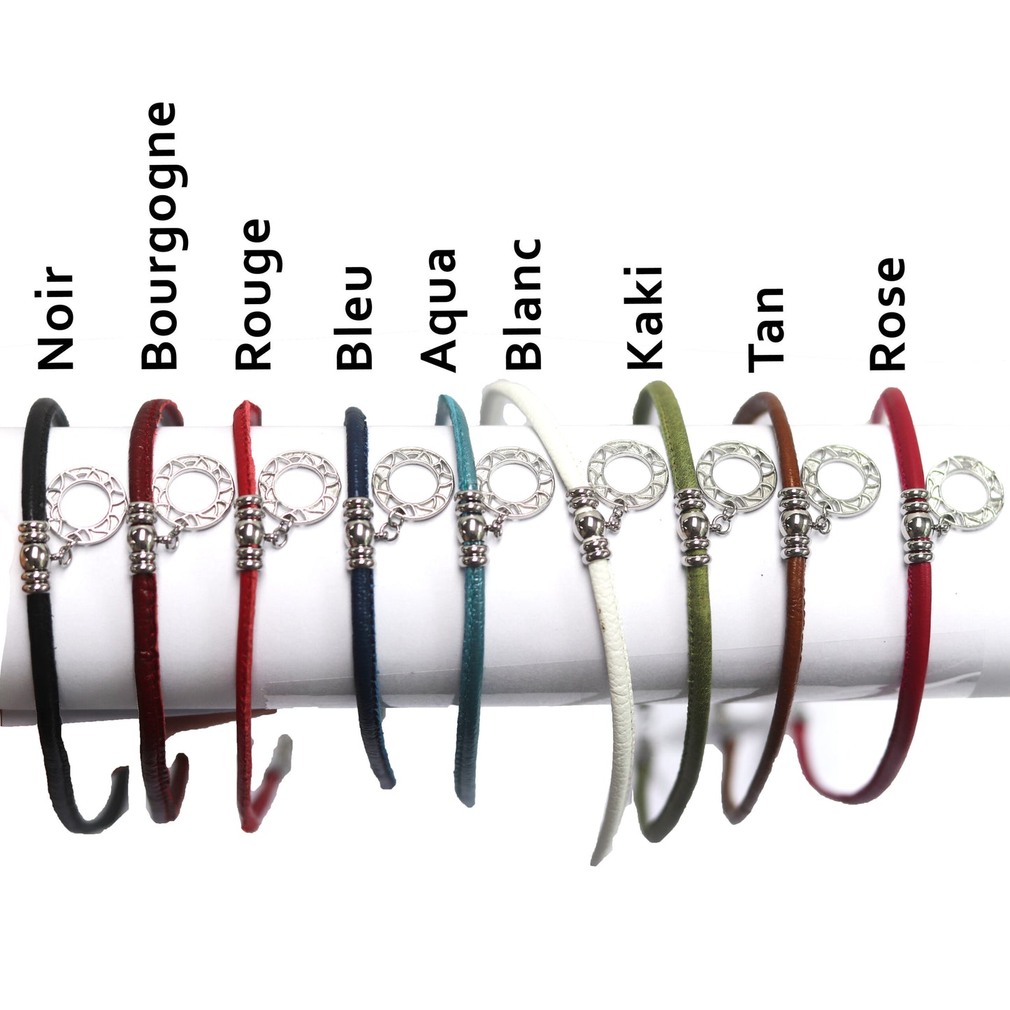 Collier Romy sur cuir - Créart 9800B-1-1