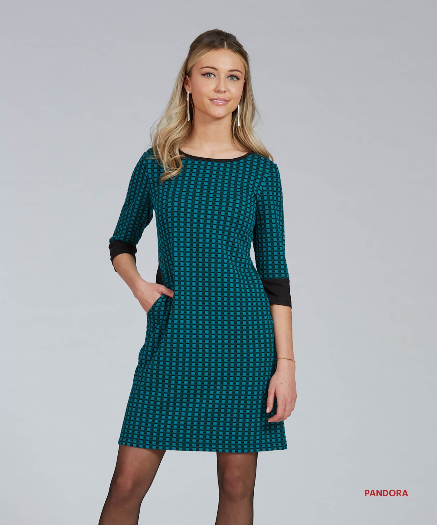 Robe Pandora- Turquoise - Luc Fontaine