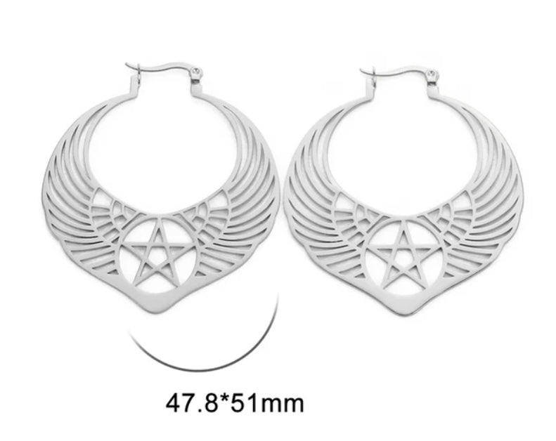 Boucles d'oreilles - Large - Wonder - AG - Création Fish