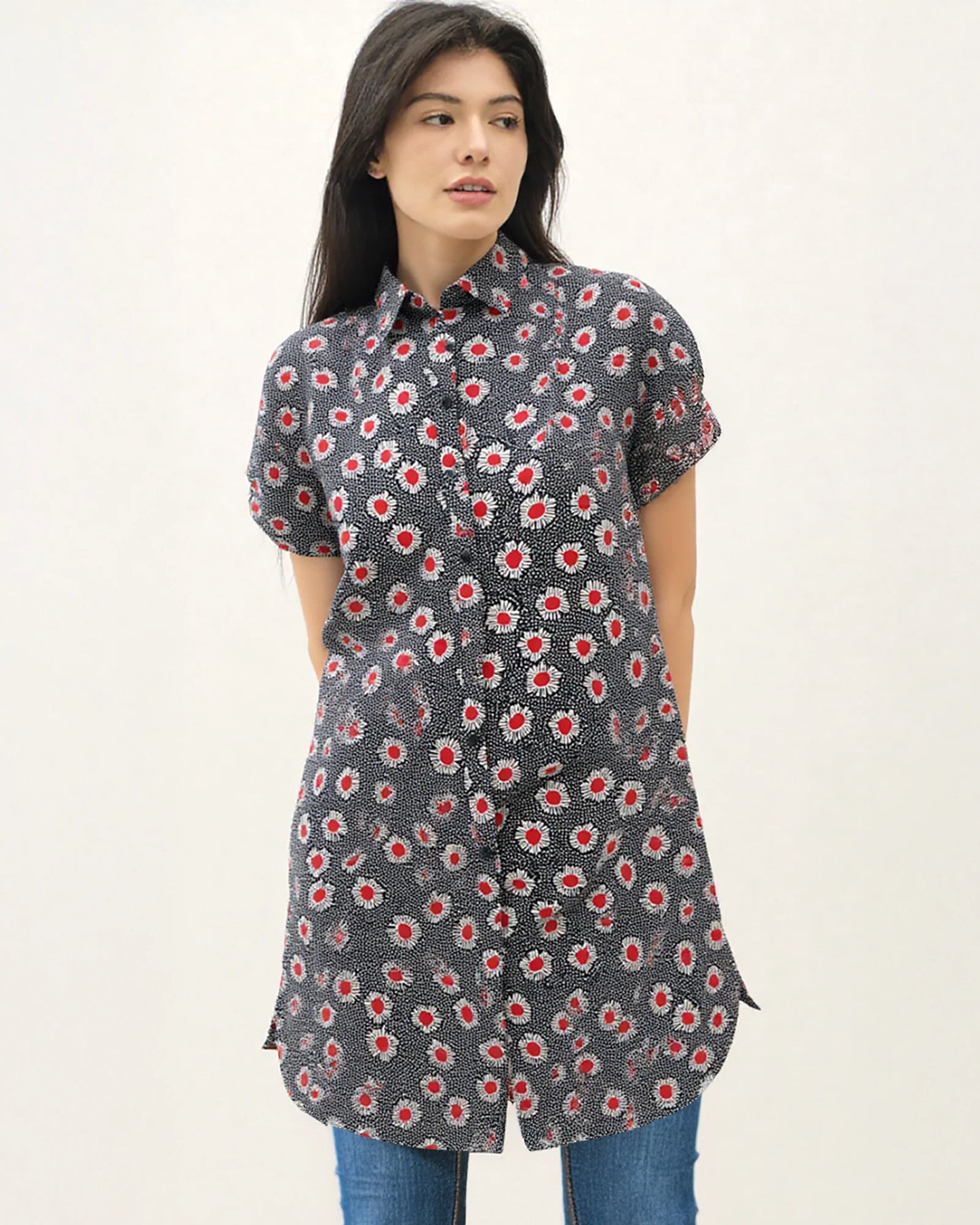 Robe Tansy Black n red