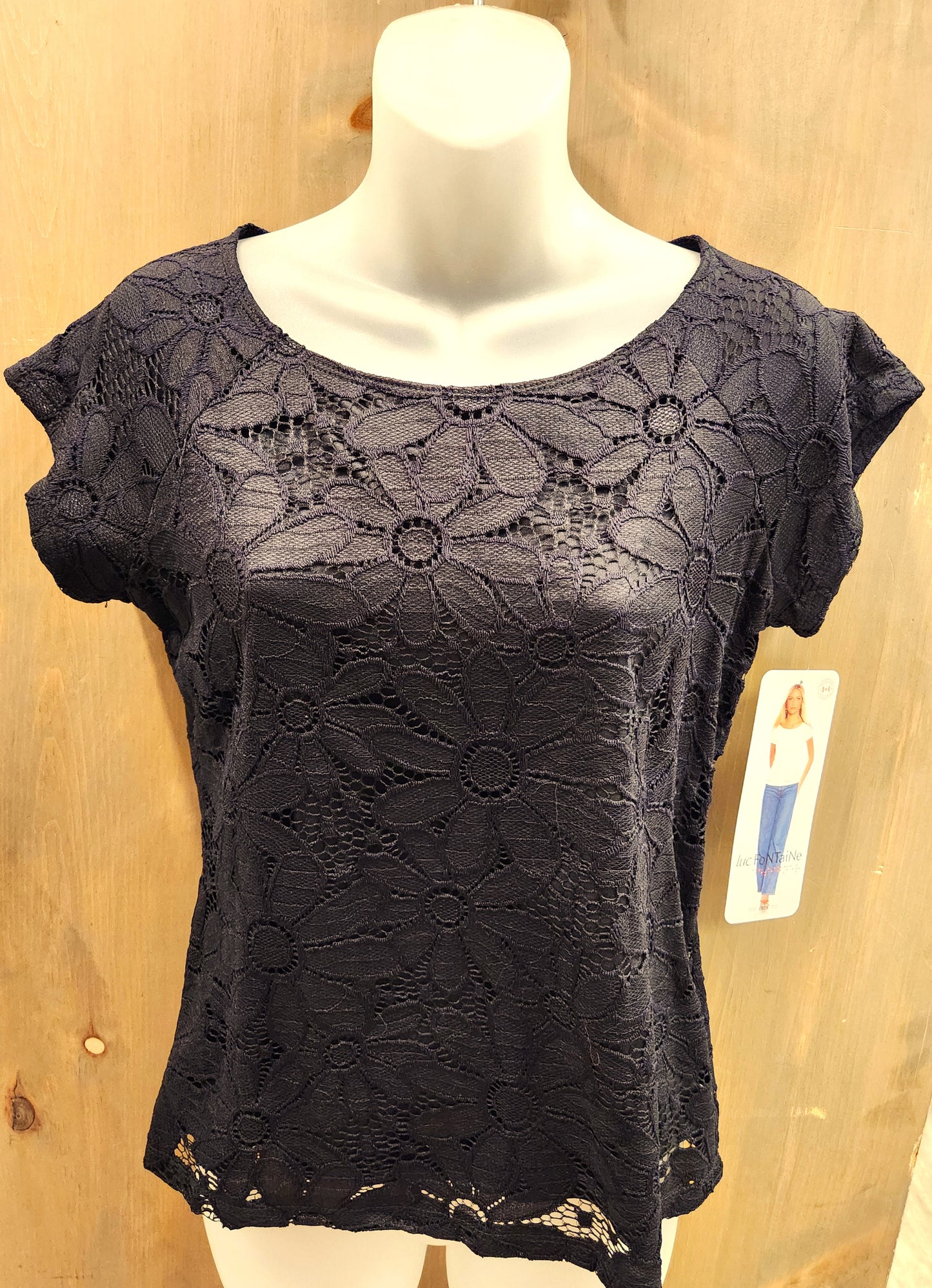 Top lily - Noir- Luc Fontaine