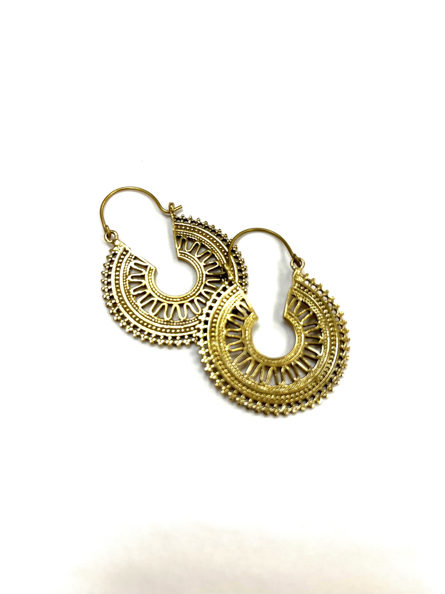 Ravi RI01 Earrings - Gold - Red Import