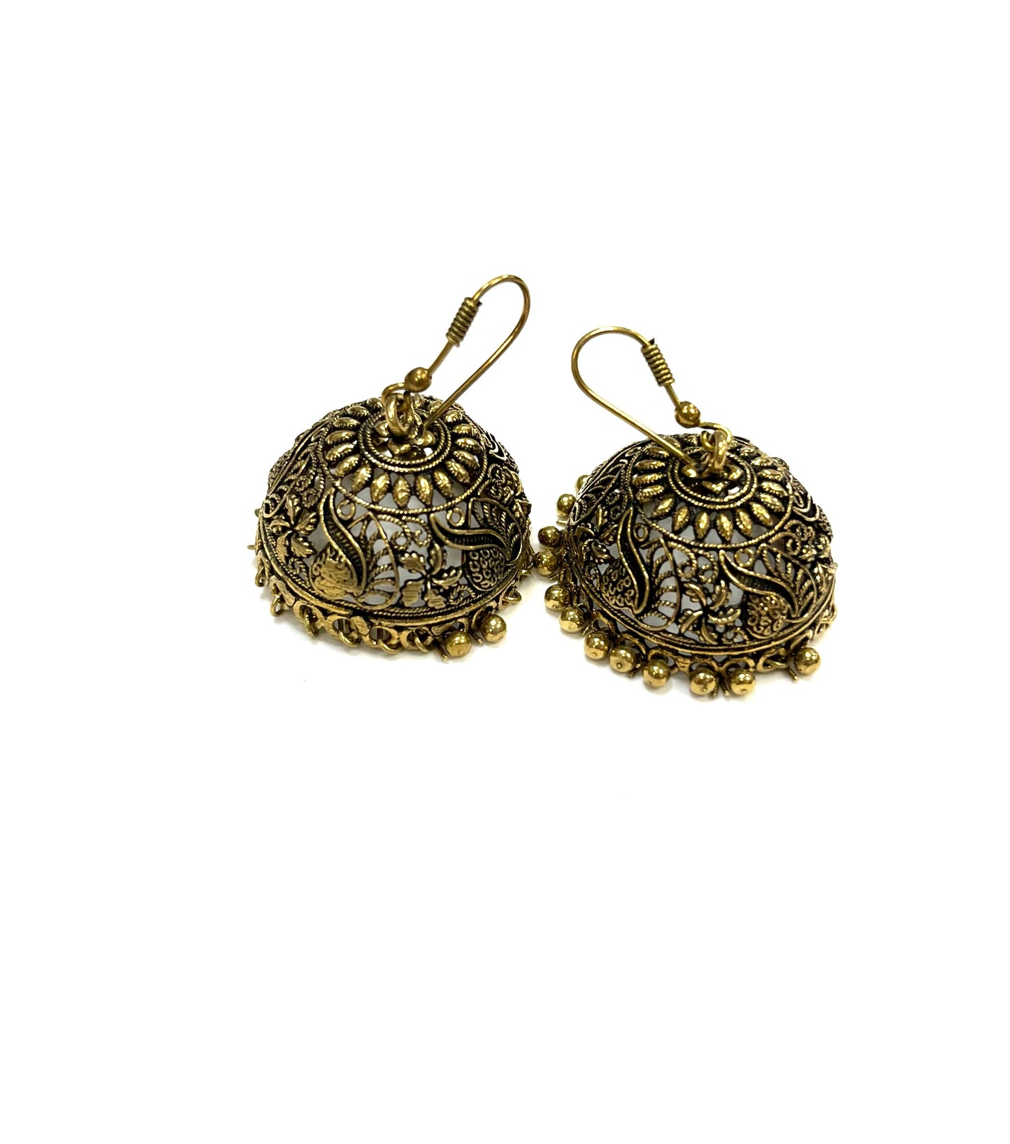 Boucles d'oreilles Ghantee RI04 - Or - Rouge Import