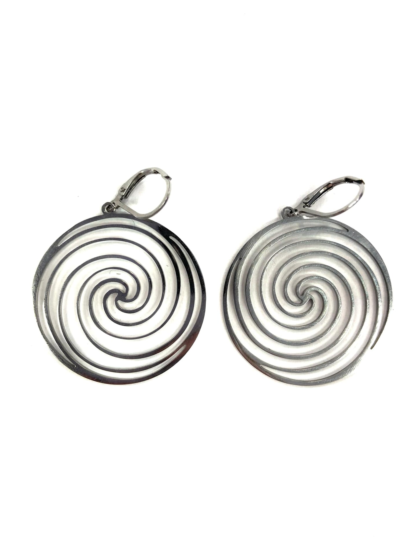 Boucles d'oreilles - Spirale argent