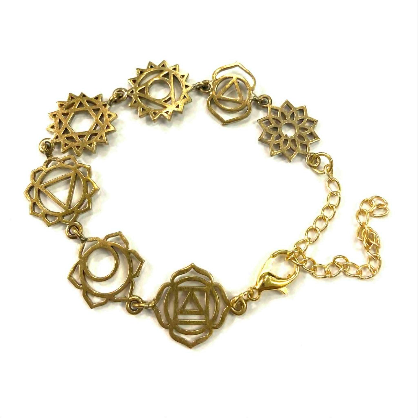 Bracelet Chakra - Or - Rouge Import