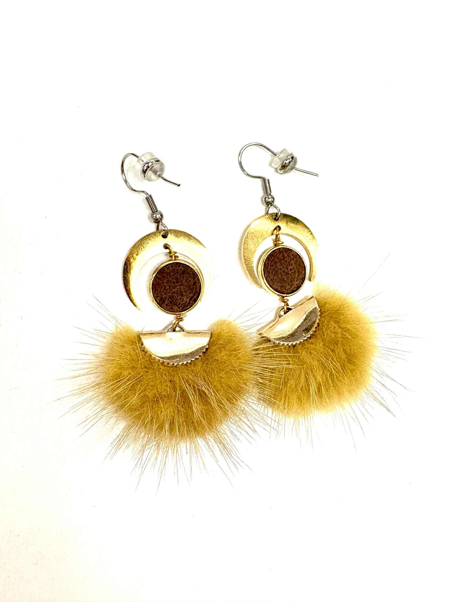 Boucle d'oreille fourrure Lisa - Création Fish