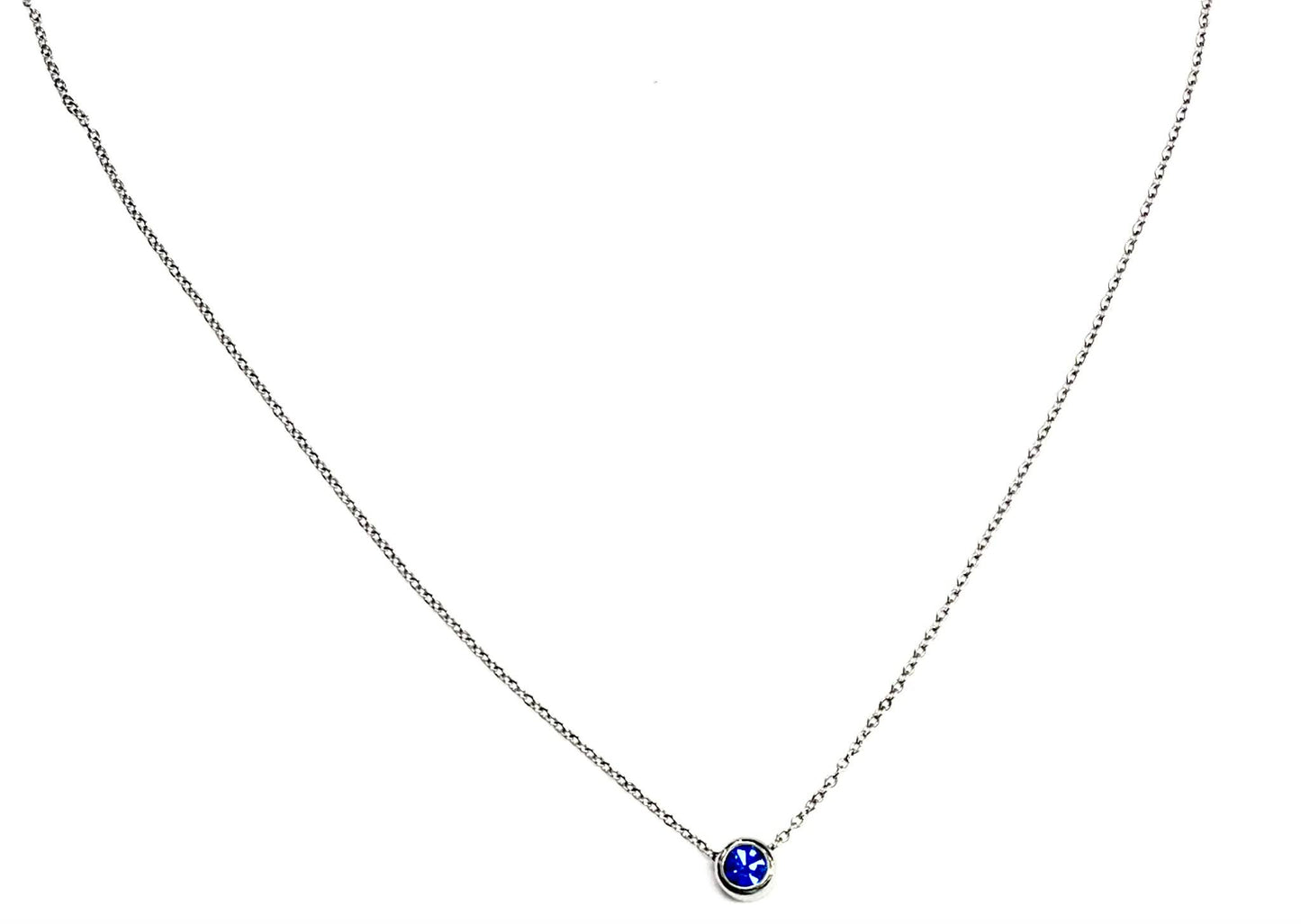 Zodiac Necklace Aquarius Stones - Red Stainless Steel