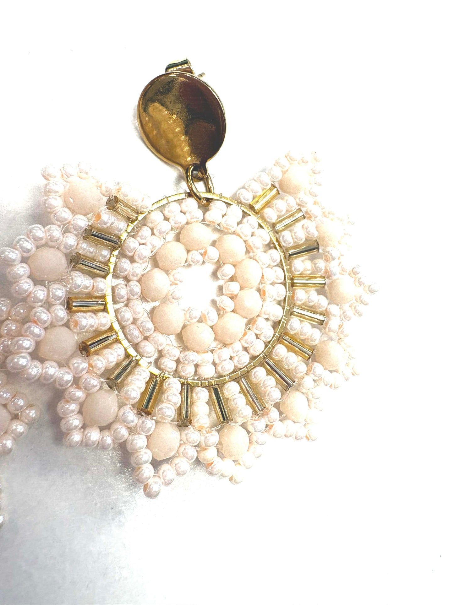 Bo billes florale rose - Rouge Inox