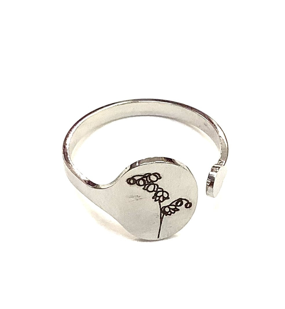 Bague - Rose - Argent - Création Fish