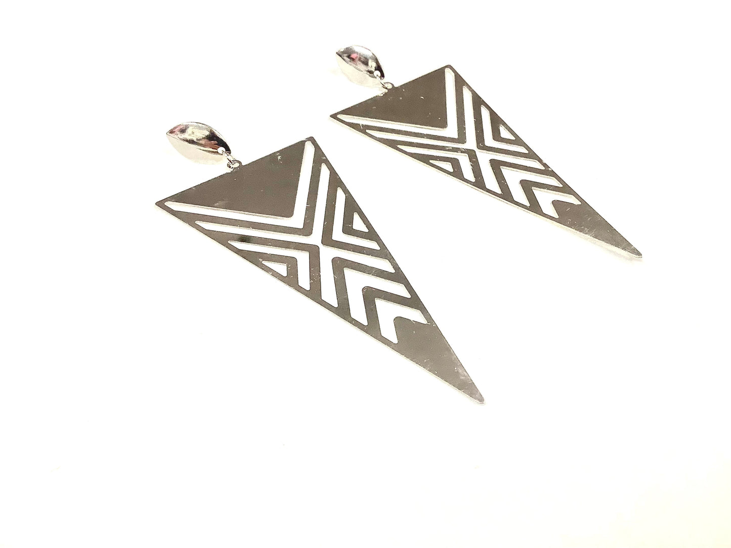 Pointe Earrings - Silver - Fish Creation