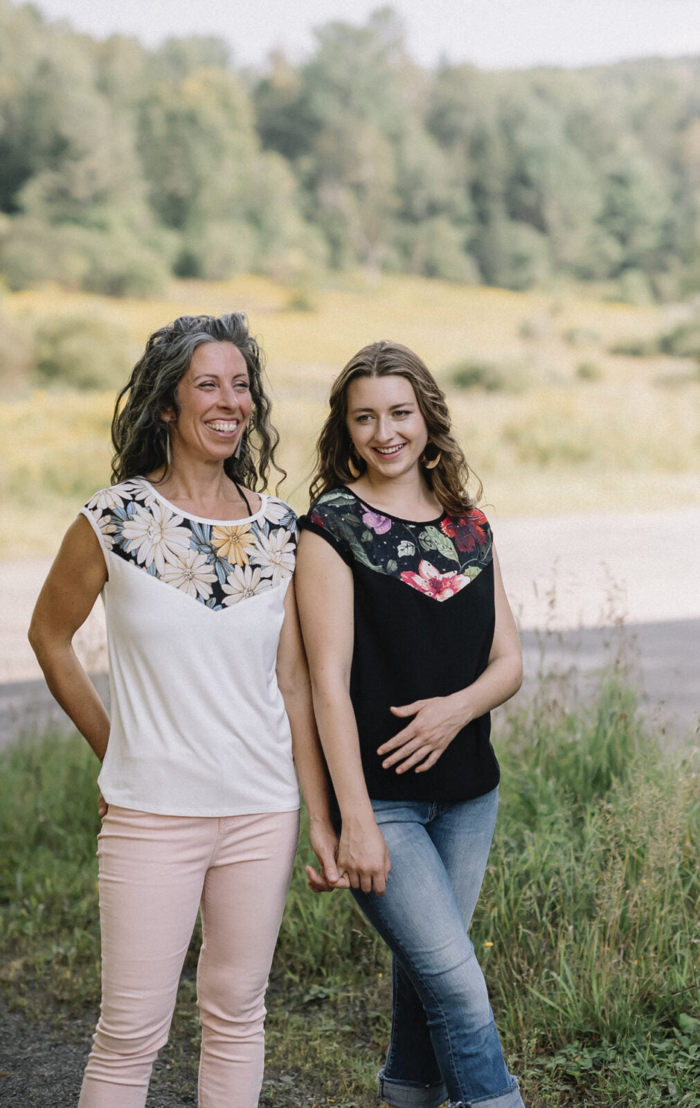 Top pepita ivoire-Marie C