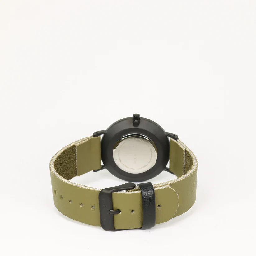 Montre kaki - noir mat