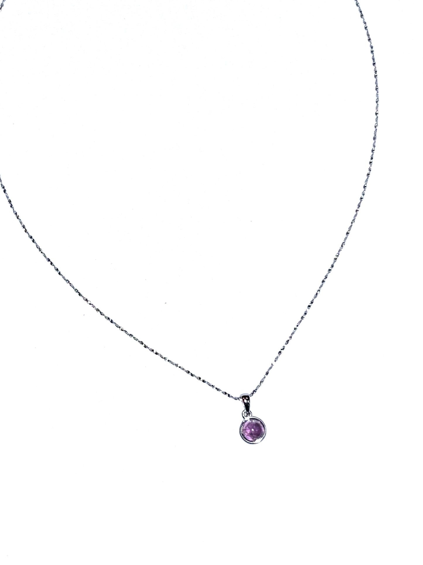 Pendentif Améthyste - Rouge Argent 925