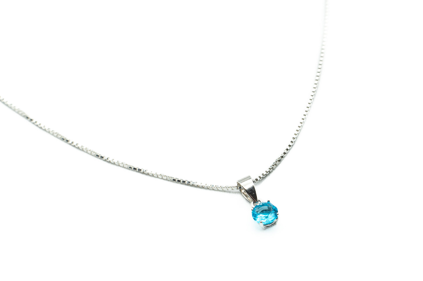 Necklace - Turkoise - Silver - Red Silver 9.25