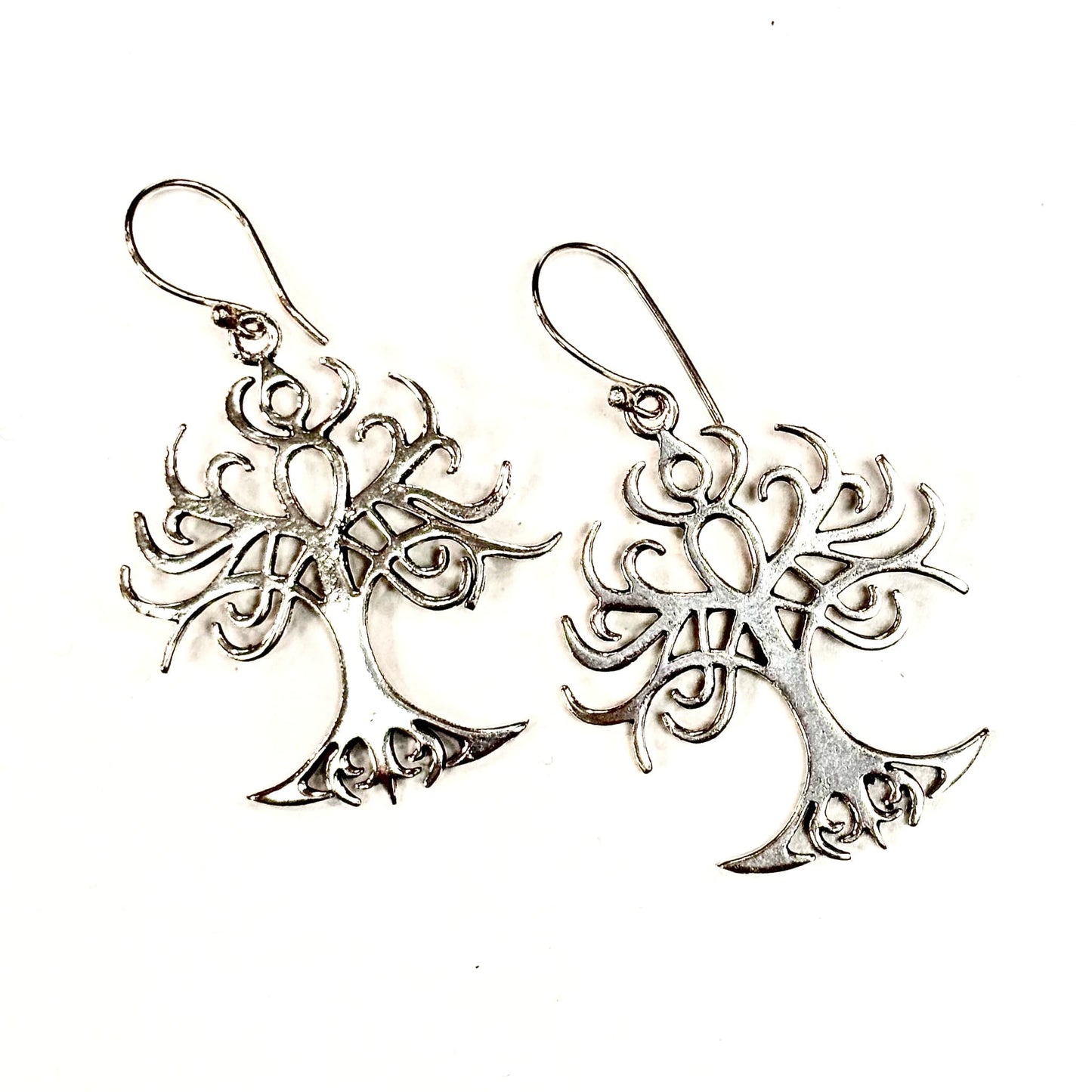 Boucles d'oreilles C23 - Arbre Argent