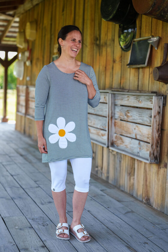 Palazo mango Ocre et ivoire