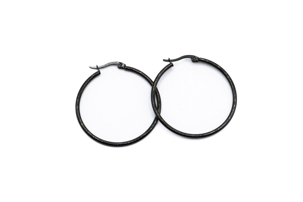 Bo Circle - Black - Red stainless steel