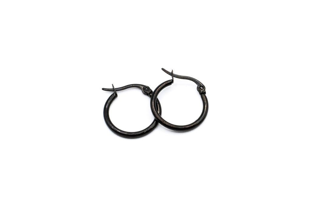 Bo Cercle - Noir - Rouge inox