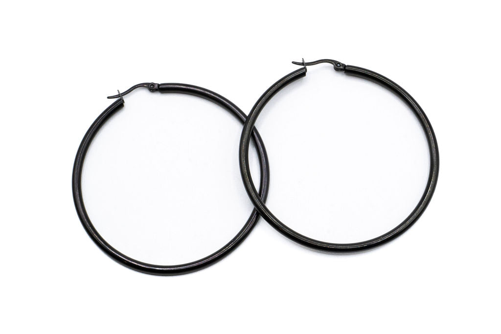 Bo Cercle - Noir - Rouge inox