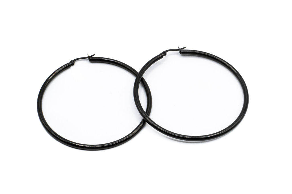 Bo Cercle - Noir - Rouge inox