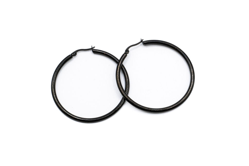 Bo Circle - Black - Red stainless steel