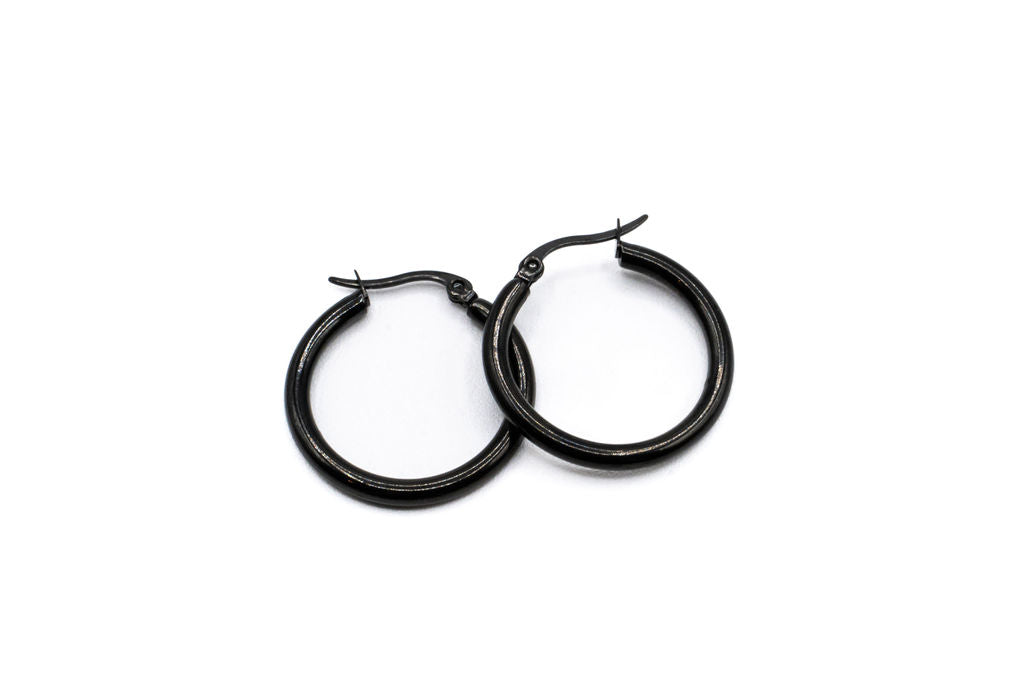 Bo Cercle - Noir - Rouge inox