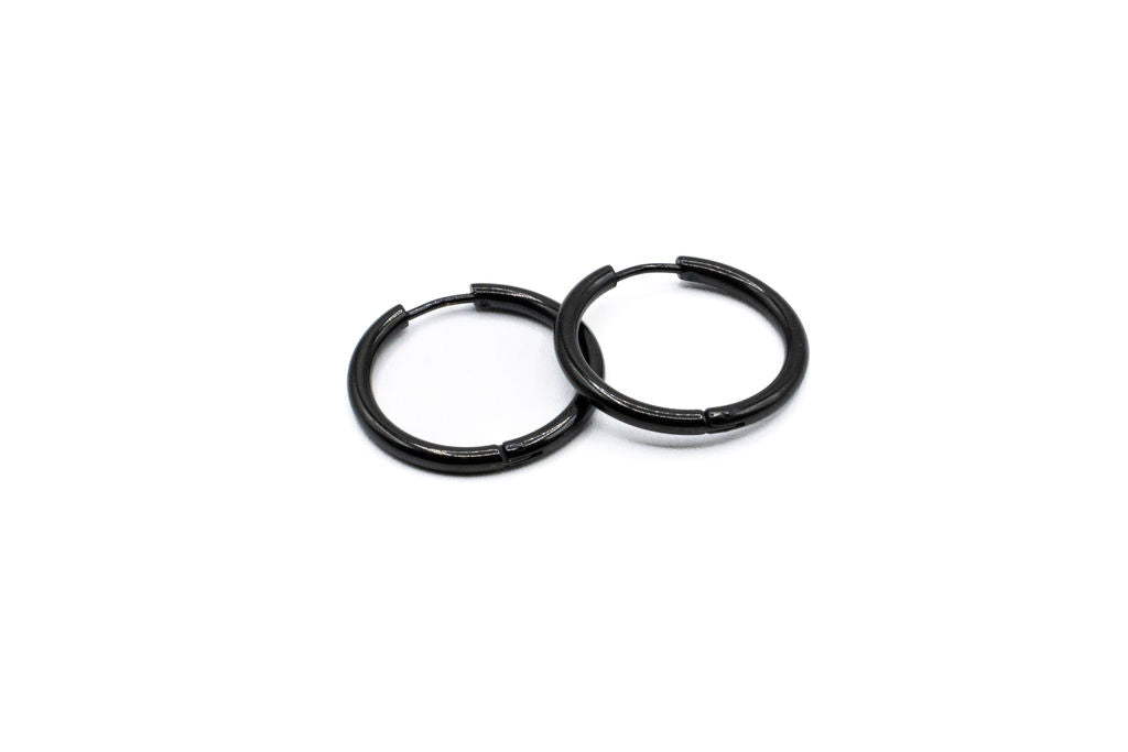 Bo Cercle - Noir - Rouge inox