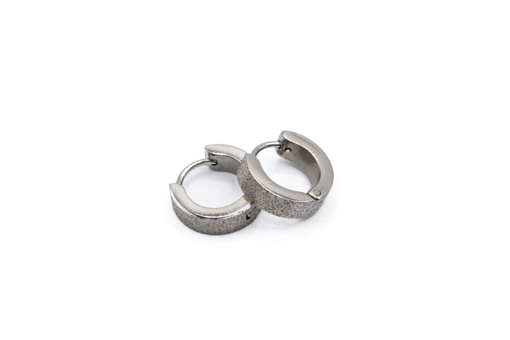 Bo Ring - Shiny Dust - Silver - Red Stainless Steel